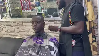 Straighten Black men Hairline(360 waves)