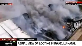 KZN Unrest | A chemical factory up in flames in the Durban industrial area
