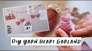 DIY Yarn Heart Garland | Easy Valentine&rsquo;s Day Craft for Kids 💕