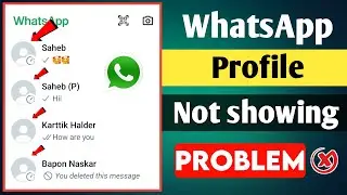 Whatsapp Profile (Dp) Not Showing Problem | Whatsapp (Dp) Profile Nahi Dikh Raha Hai