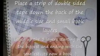 how to make a book style card craftsuprint