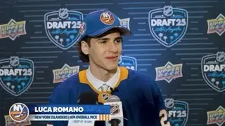 Luca Romano Address Media After Being The 74th Pick In The 2025 NHL Draft!