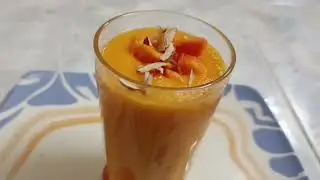 Yummy Papaya milkshake #healthy @UmaharshaVlogs