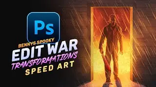 I Made a Scary HALLOWEEN Artwork in Photoshop