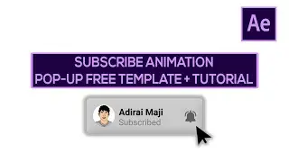 Create Subscribe Button Animation In After Effects | After Effects Free Template + Tutorial