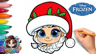  Cute Christmas Elsa Drawing | Easy Frozen Holiday Art