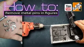 How to Remove metal pins in figures by LEK Custom Toys