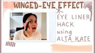 EYELINER HACK:WINGED-EYE LOOK || Pink Gaey 💗
