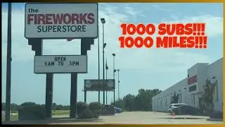Поездка на 1000 Sub Road в супермаркет фейерверков в Ганнибале, штат Миссури