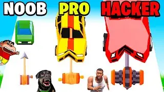 SHNCHAN PUT ALL SUPERCARS IN SHRADER IN HOOK MERGE | NOOB VS PRO VS HACKER | DREAM SQUAD