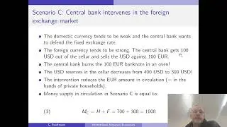 H versus F component of money supply