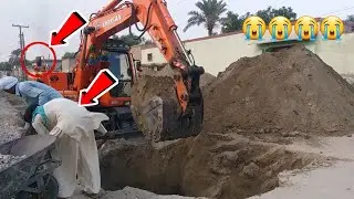 Big Excavator Working On Road Construction In Village Of Pakistan || Super Power Of Excavator