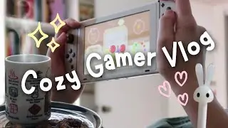 cozy gamer vlog 🕯️🎮 gaming, gentle goal setting, sunday reset & more!