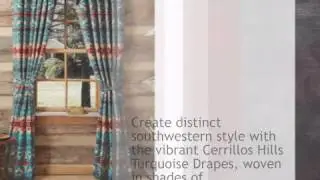Cerrillos Hills Turquoise Drapes - lonestarwesterndecor.com