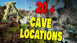 20+ CAVE LOCATIONS  ON FORGLAR IN ARK SURVIVAL ASCENDED
