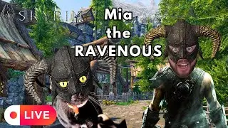 [Live] Skyrim Roleplay: Mia the Ravenous Discovers Falkreath | Survival | Vanilla