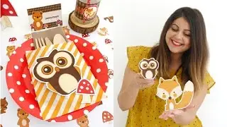 Woodland Birthday Party Kids Table Ideas | BirdsPartyTricks