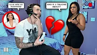 Calling My Girlfriend A ROOMMATE While Gaming With Other Girls! *SHE SNAPS*