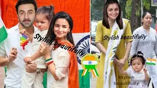 Pregnant alia Bhatt with raha kapoor Ranbir going raha school for Republic day performance!