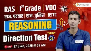 Reasoning Direction Questions for RAS | 1st Grade | Patwar | Police | VDO | BSTC @prep-gyan