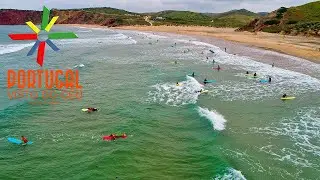 Amado Beach Amazing Surf Aerial - Praia do Amado - Aljezur - Algarve - 4K Ultra HD