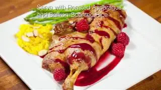 Roast Half Duck with Hot Raspberry Sauce
