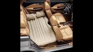 Inflatable Travel Car Bed Air Sofa with Two Inflatable Pillow for Car Back Seat Fits Most Car Models