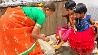 #శ్రీదేవినవరాత్రులలో, కుమారిపూజ(శుక్రవారం సాయంత్రం) @p.p.Reddy retirement home.😊🙏🇮🇳Balapur .