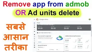 Remove app from admob || How to remove app in admob 2022 || how to delete ads unit in admob android