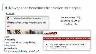 Newspaper headlines translation strategies.