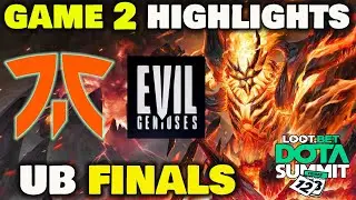 Fnatic vs Evil Geniuses Game 2 Highlights Dota Summit 12 Upper Bracket Finals
