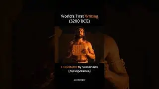 The First Writing in History ✍️ Cuneiform Explained | 3200 BCE Sumerians #shorts #aihistory