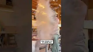 no drinks near the pottery wheel 😂