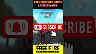 First Indian Livestreamer In Free Fire 🤔😲 #shorts #freefire #freefireshorts