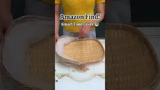 Amazon Find 🧺 Smart Food Cover | Keep Food Fresh & Bug-Free! 🍎✨ #kitchenfinds #foodcover #shorts