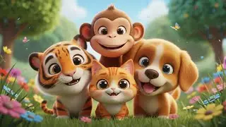 Animal Faces Close Up Song 🐯🐶🐵🐱🎵 | Fun Animal Song for Toddlers to Sing and Learn