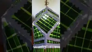 Eco friendly Akash Kandil (lantern) from coconut leaves  #ecofriendly #lantern #akashkandil #craft