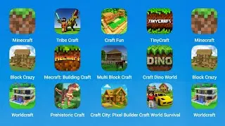Minecraft,TribeCraft,Craft Fun,TinyCraft,Block Crazy,Mecraft Building,Mini Block Craft,Craft Dino