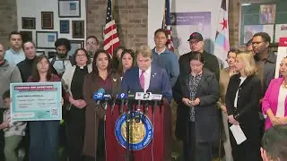 Full press conference: Lawmakers speak after day care teacher detained by ICE on North Side