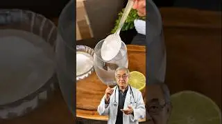 Water, lemon and baking soda for 