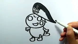 How To Draw Molly Mole From Peppa Pig