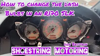 This is how I changed the light bulbs in my dash cluster in my R170 Mercedes-Benz SLK