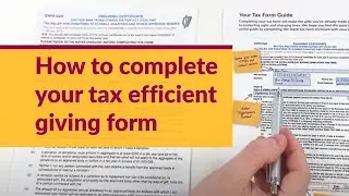 How to complete your tax efficient giving form with Sightsavers Ireland