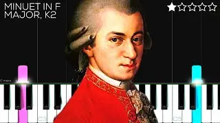 Mozart - Minuet in F Major, K2 | EASY Piano Tutorial
