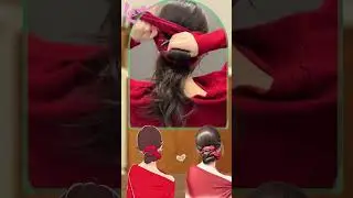 New Year Hair Band Style: Low Bun Elegance Unveiled