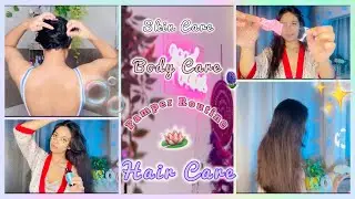 🪷🫧 My Weekly Pamper Routine | Body care, Hair care, Skin care 🪻 #khushiglamgirl #skincare