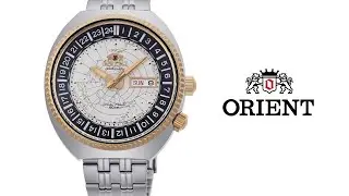Orologio ORIENT Revival World Map Argento e Oro - RA-AA0E01S19B - RA-AA0E01S