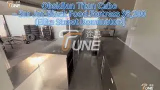 Stealth Black Monolith &ndash; 5m Square Mobile Kitchen $8,200 (Franchise-Grade Rig!)🥰🥰🥰