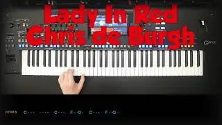 Lady In Red - Chris de Burgh, Cover, eingespielt mit titelbezogenem Style auf Yamaha Genos 2.