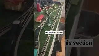 Layout update! #railtrack #modeltrains #nscale #modelrailroad #amtrak #modelrailway #train